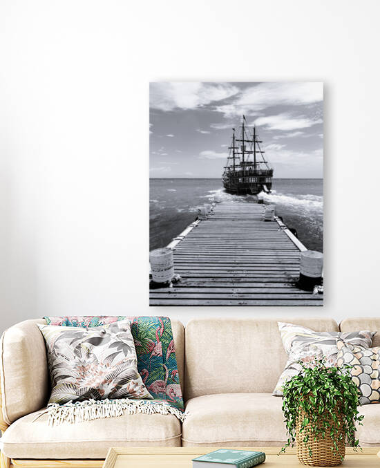 Leaving black & white Reproduction