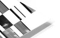 Lines black&white HD Metal print