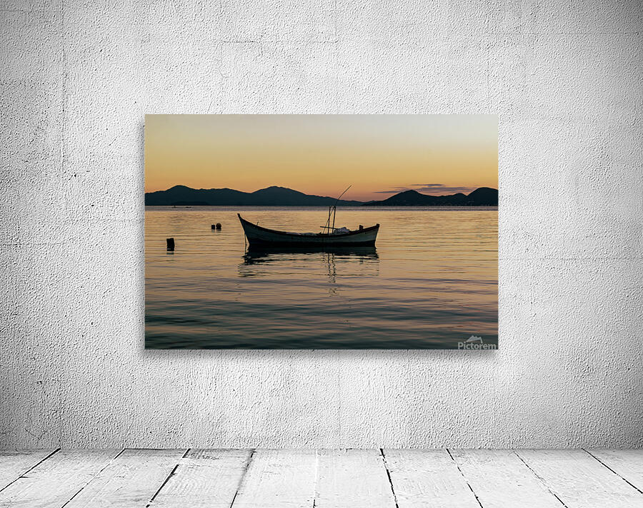 Boat at Sundown Wall Preview