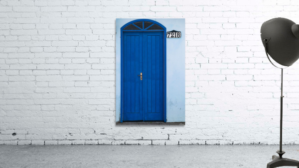 Blue door Wall Preview