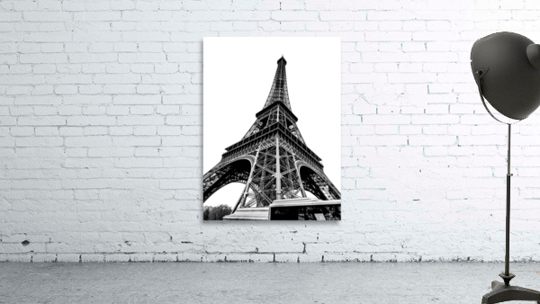 Eiffel b&w Wall Preview