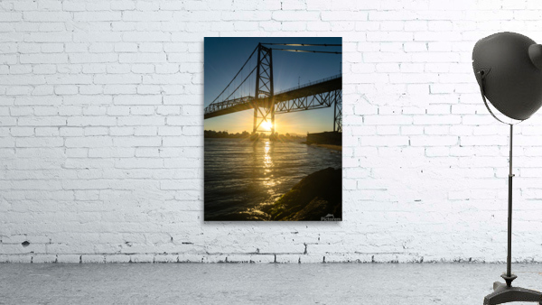 Sunset on the bridge Wall Preview