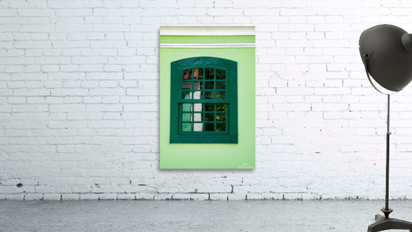 Old Green Window  Wall Preview