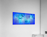 COBALT FLEURS Acrylic Print