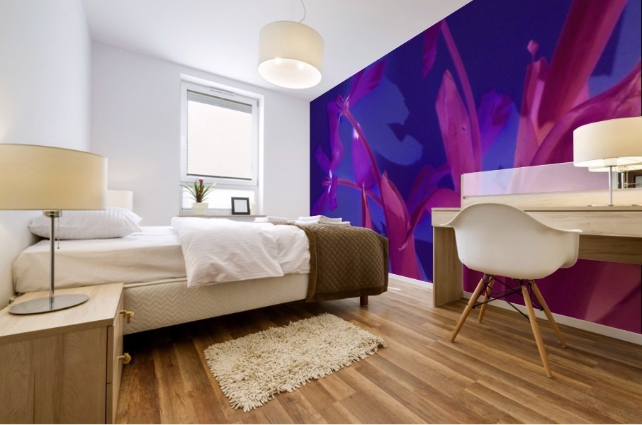 REVERSE TULIPS Mural print