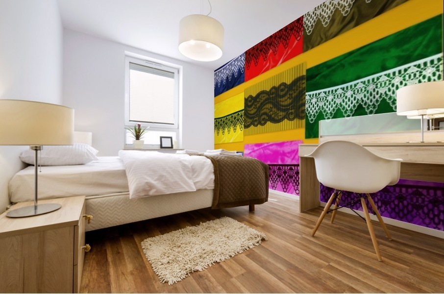 LACE COLLAGE Mural print