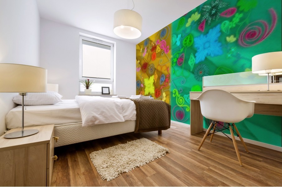 QUILLED COLLAGE Mural print