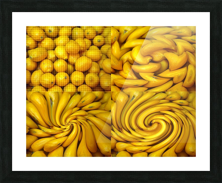 LEMON COLLAGE Picture Frame print