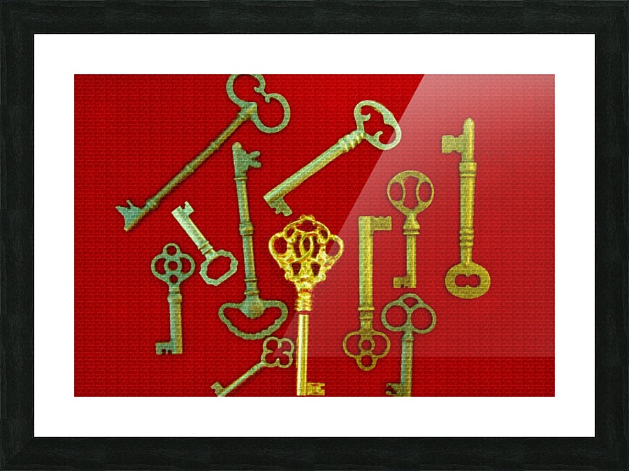 HOTEL KEYS Picture Frame print