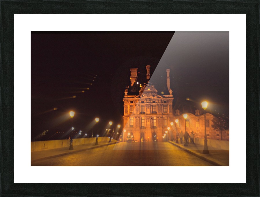 MISTY LOUVRE Picture Frame print