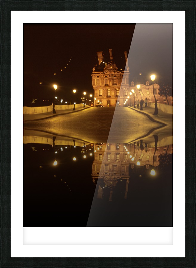  MIRRORED LOUVRE Picture Frame print