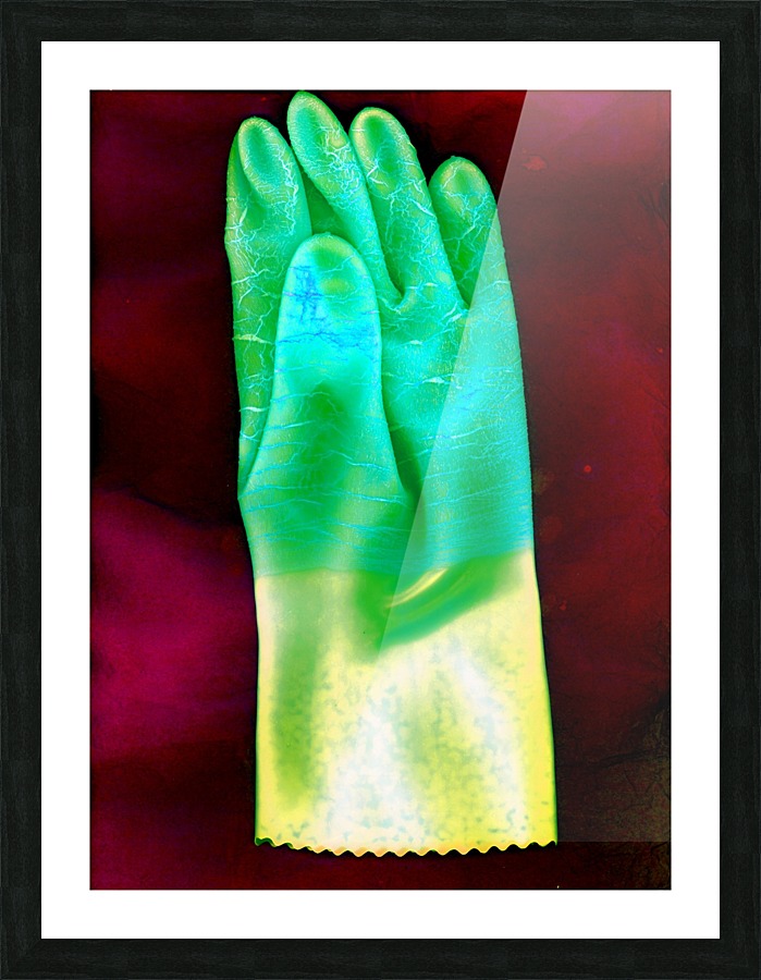 RUBBER HAND Picture Frame print