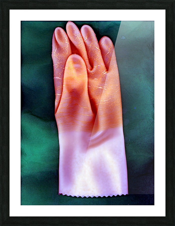 PEACH HAND Picture Frame print