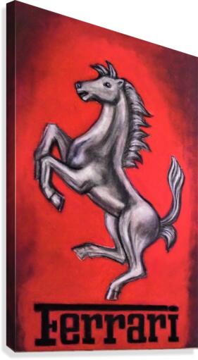 Prancing horse Ferrari Canvas Print