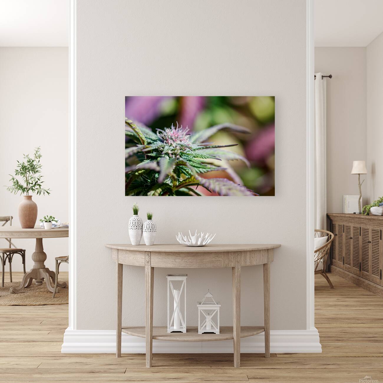 Pretty in Pink & Green Reproduction