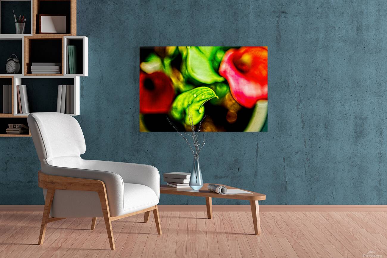 Festive Red Calla Lilly Reproduction