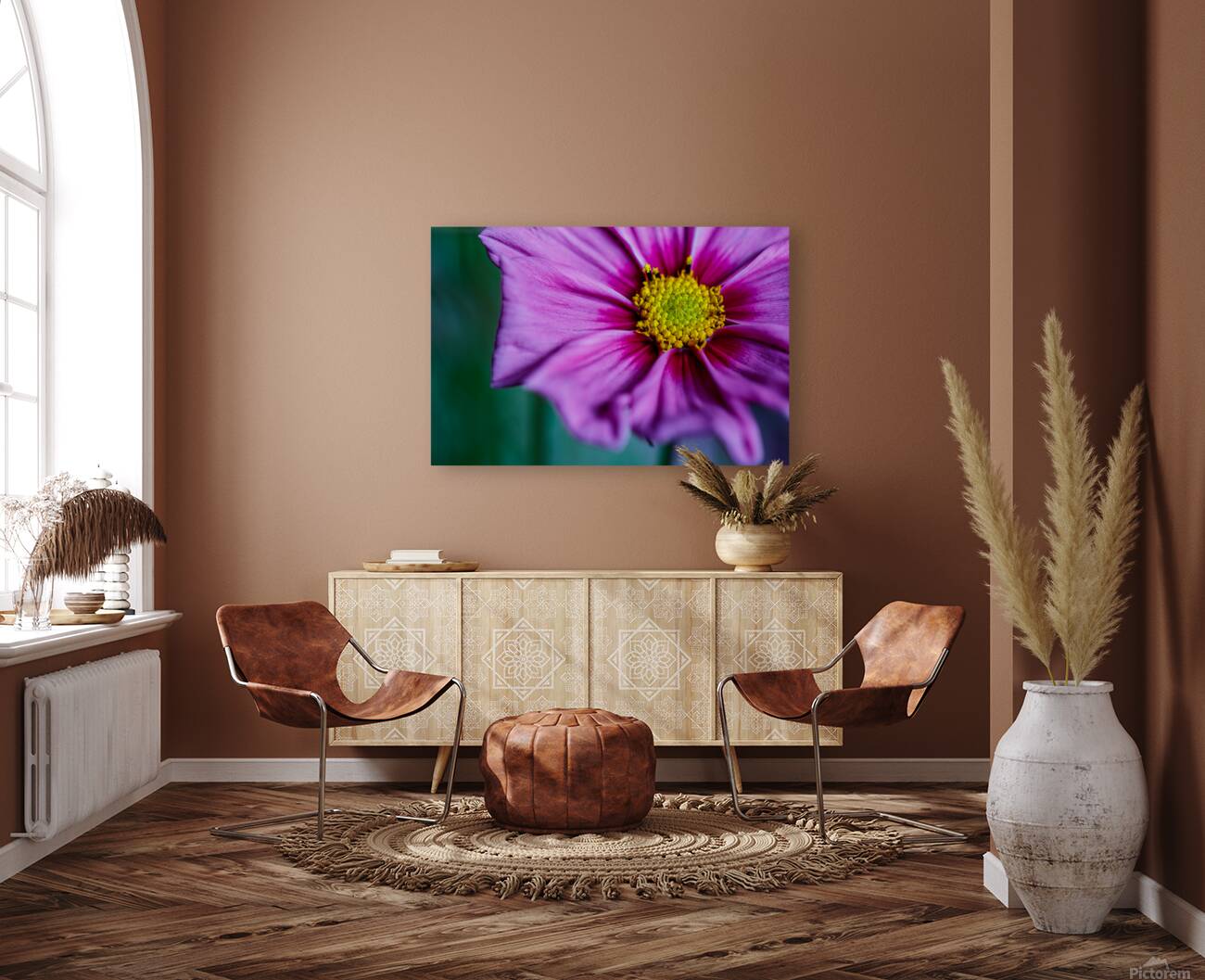 Cosmos off center Reproduction