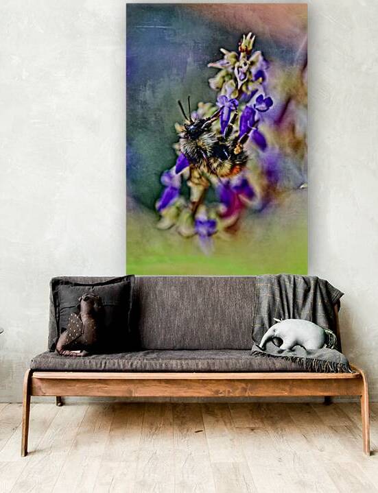 Bee on Coleus Flower by Heather Marie Clark