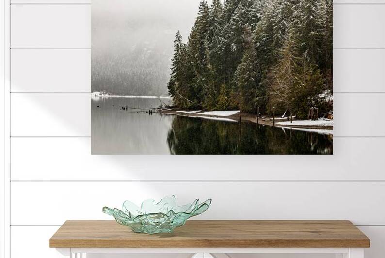 Snowfall at Comox Lake by Heather Marie Clark
