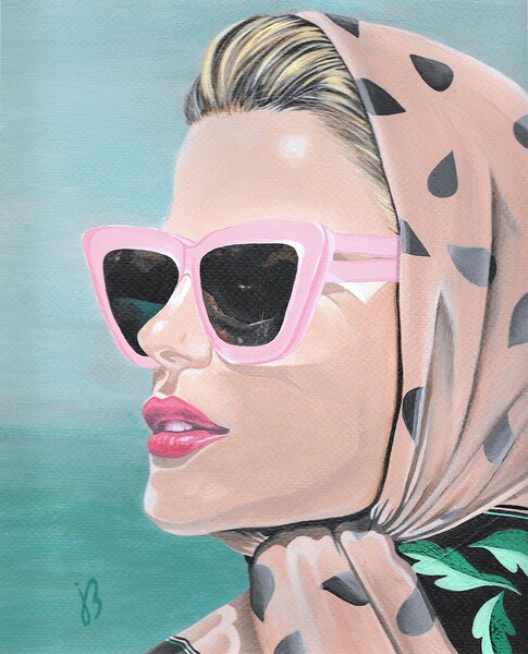 Through Rose Colored Glasses   Roll Print