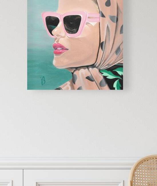 Through Rose Colored Glasses by Jennifer Bilyk Art