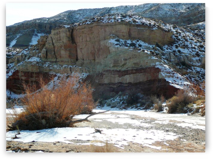 Snow Desert Wash by Brian Shaw