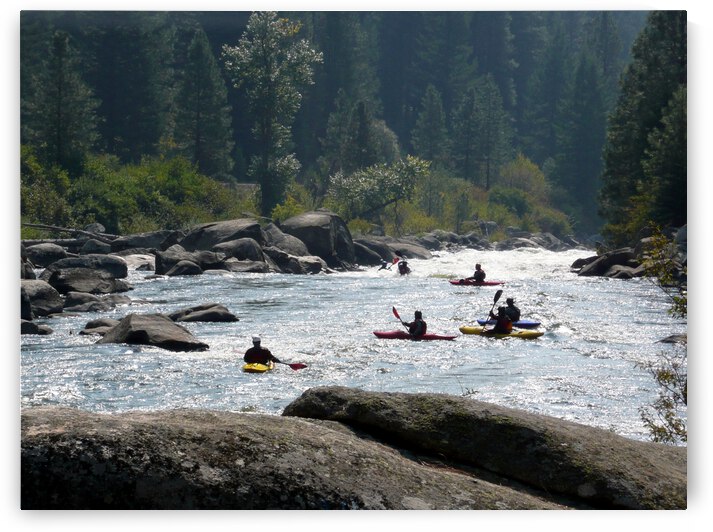 Kayakers waiting for their set by Brian Shaw
