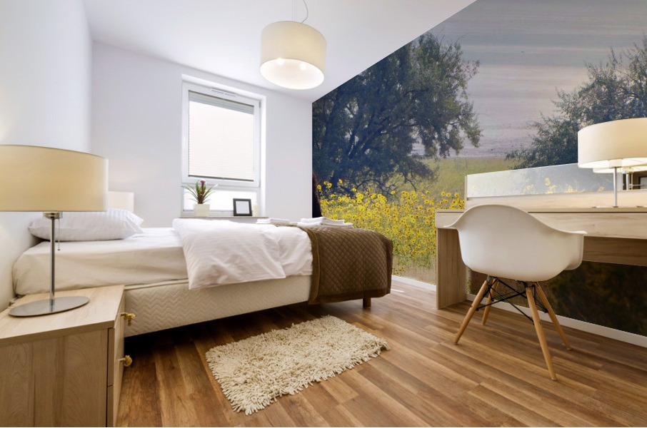 Buffalo Sunflowers Mural print