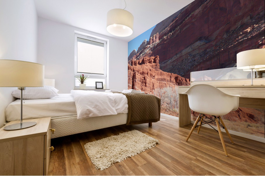 High Wall Red Cliffs Mural print