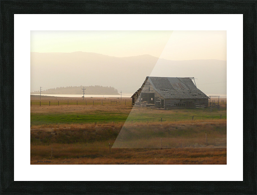 Old Idaho Barn Picture Frame print