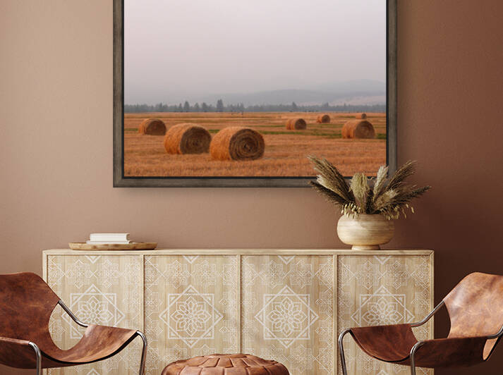 Haybales in a Haze by Brian Shaw