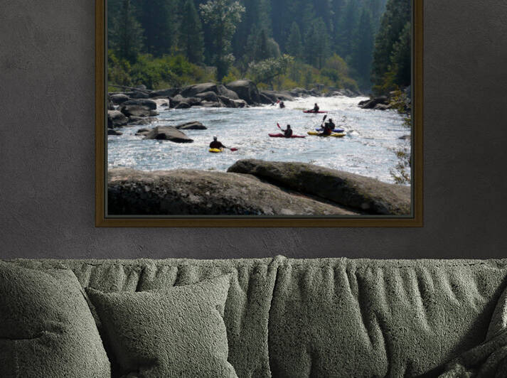 Kayakers waiting for their set by Brian Shaw