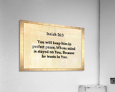 Isaiah 26 3 Acrylic Print