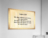 James 1 19 Acrylic Print
