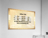 John 3 16 Acrylic Print