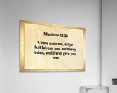 Matthew 11 28 Acrylic Print