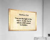 Matthew 5 14 Acrylic Print