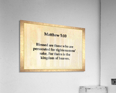 Matthew 5 10 Acrylic Print
