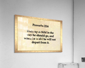 Proverbs 22 6 Acrylic Print