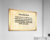 Proverbs 3 5 6 Acrylic Print
