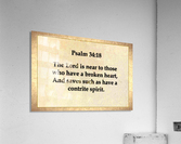 Psalm 34 18 Acrylic Print