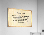 Psalm 19 14 Acrylic Print