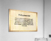 Philippians 4 12 Acrylic Print