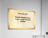 Proverbs 27 17 Acrylic Print