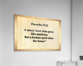 Proverbs 17 22 Acrylic Print