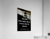 He Only Earns 2 Acrylic Print