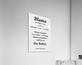 Blame Acrylic Print