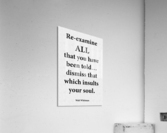 Re examine Acrylic Print