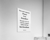 Peace From Freedom Acrylic Print