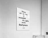 Resentful Thoughts Acrylic Print
